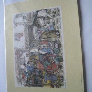 Lot of 6 Matching Anton Pieck Prints #4978
